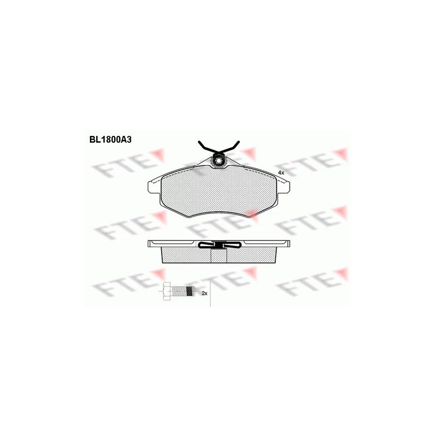 FTE Bl1800A3 Brake Pad Set