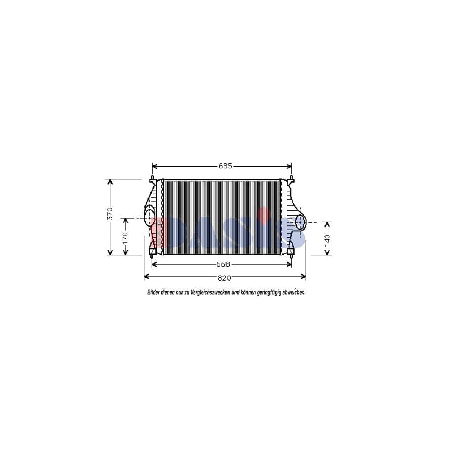 AKS Dasis 067050N Intercooler for Citroen Xantia