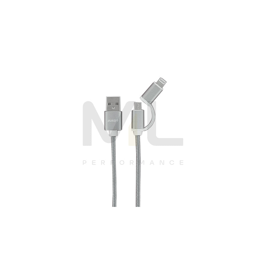 AUTO-T 540203 USB charge cable Silver, Blister Pack