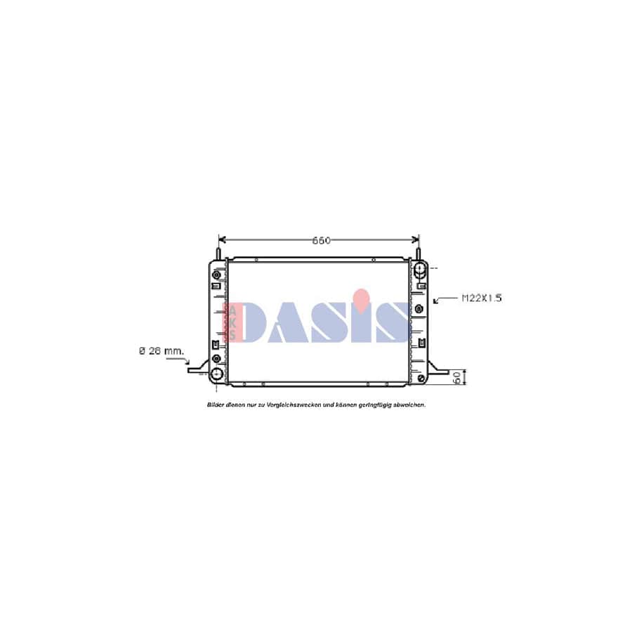 AKS Dasis 091410N Engine Radiator for Ford Scorpio