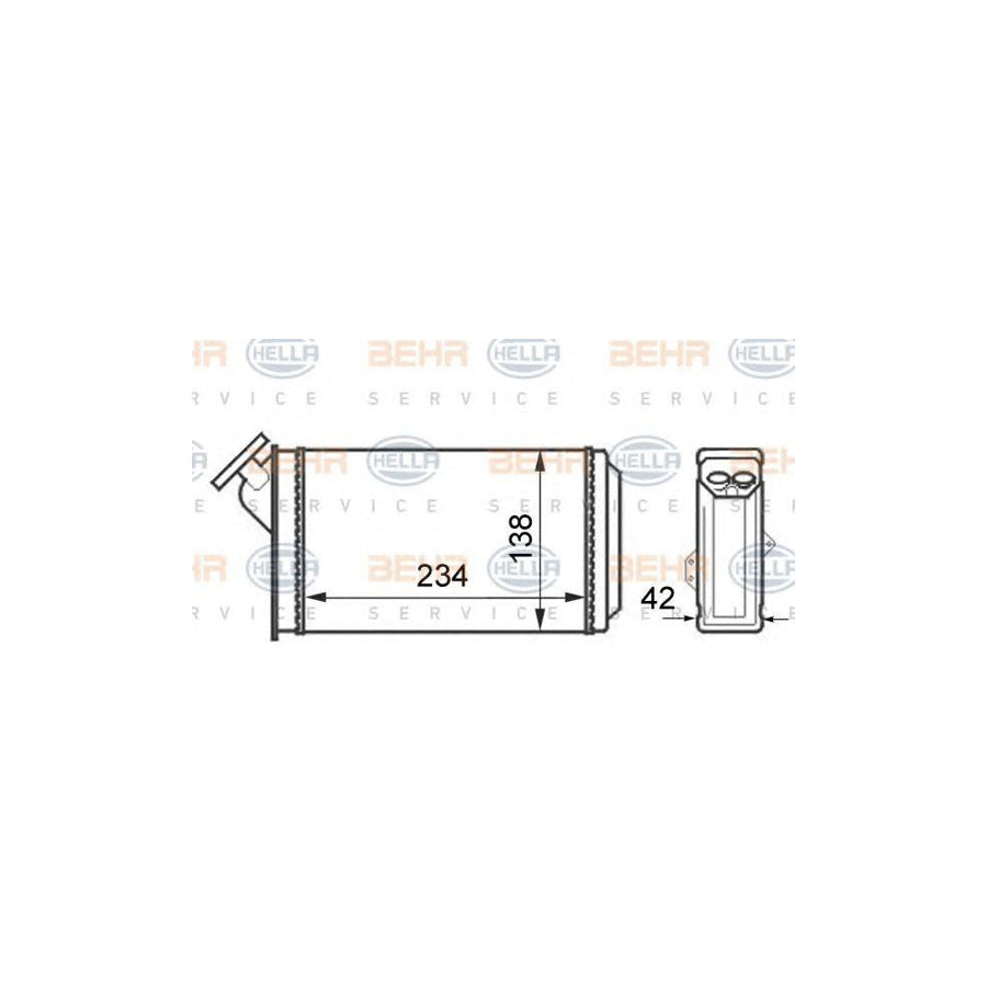 Hella 8FH 351 024-321 Heater Matrix