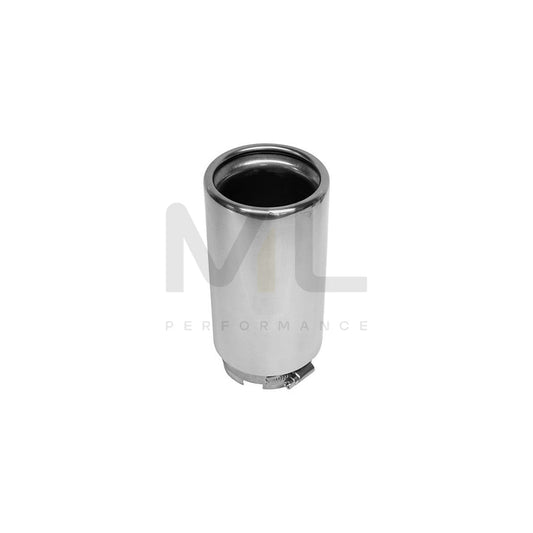 CARPOINT 2218765 Exhaust tip 55 mm, Silver, Stainless Steel, 140mm, 66mm