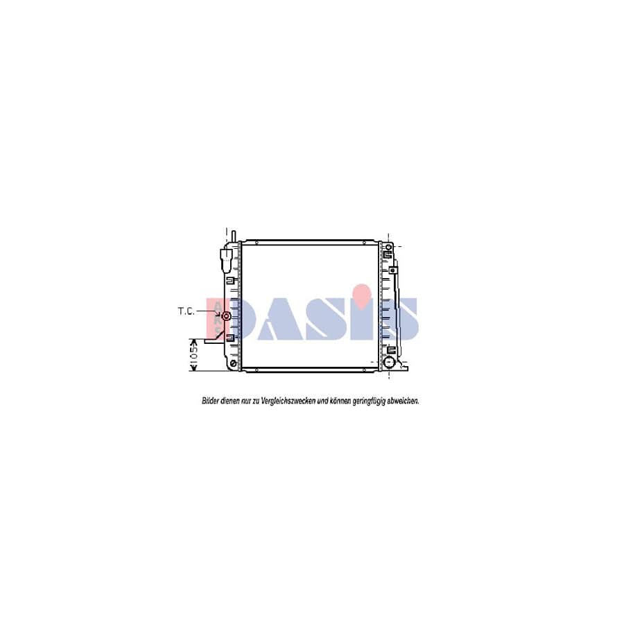 AKS Dasis 091460N Engine Radiator for Ford Scorpio