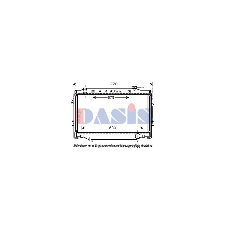 AKS Dasis 210168N Engine Radiator for Toyota Land Cruiser 80 (J80)