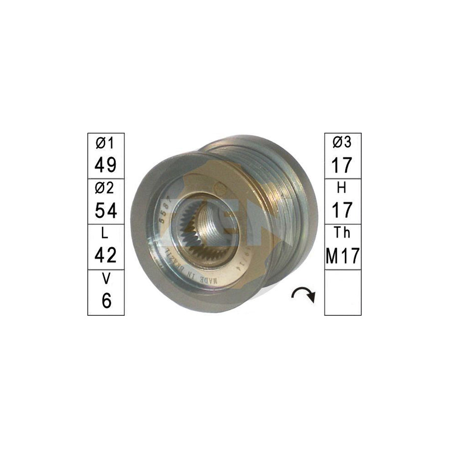 Era ZN5587 Alternator Freewheel Clutch