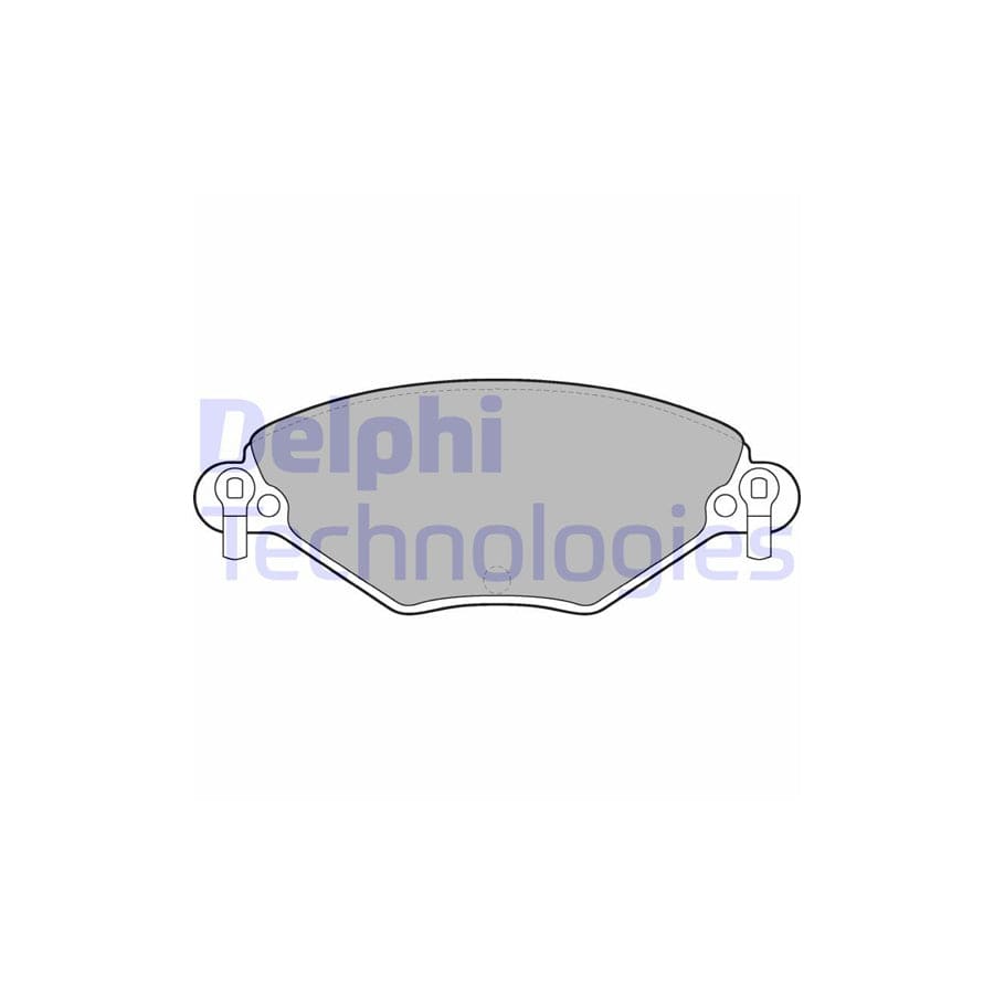 Delphi Lp1654 Brake Pad Set For Citroen C5