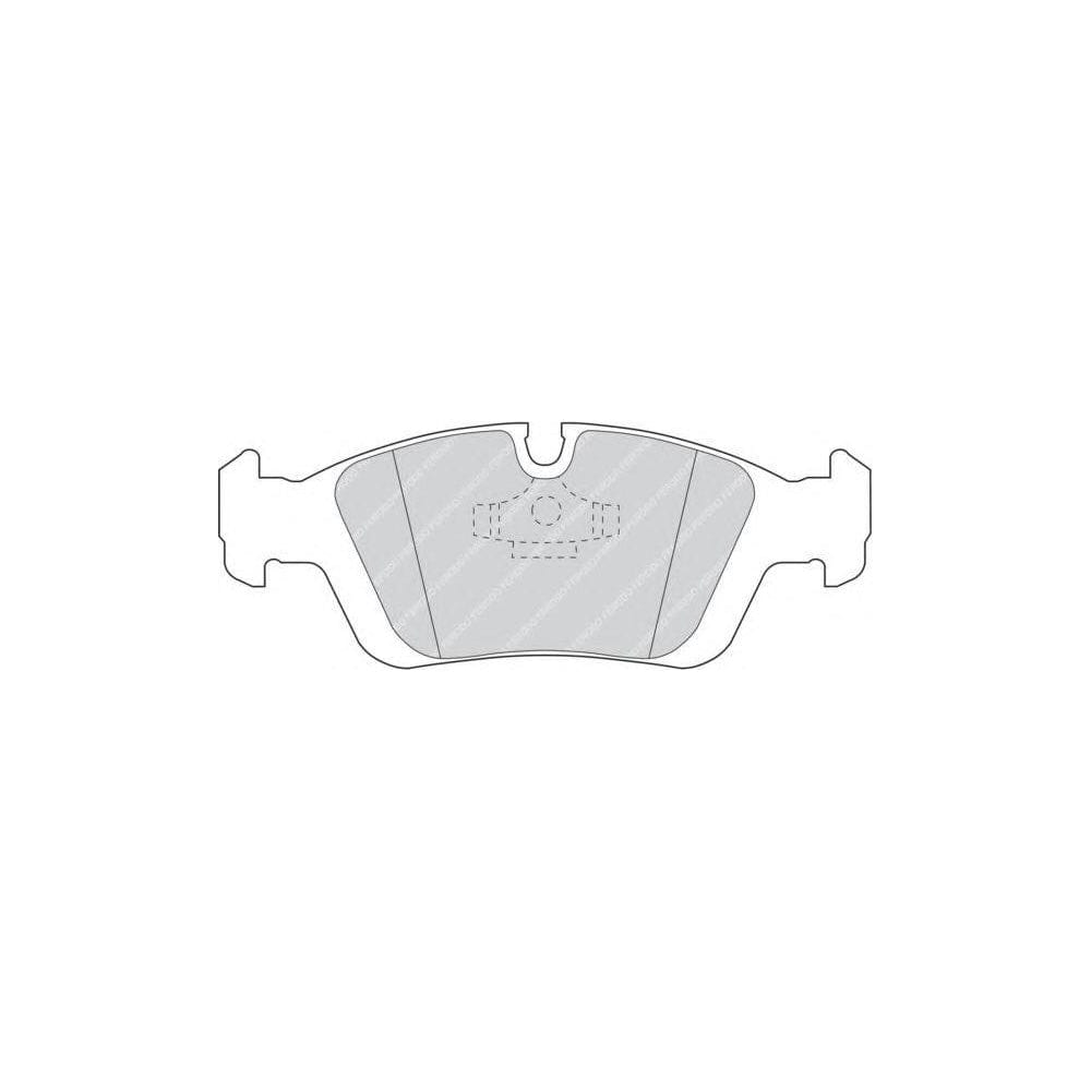 Ferodo Premier Fcv1656Bfe Brake Pad Set Prepared For Wear Indicator, With Accessories | ML Performance Car Parts