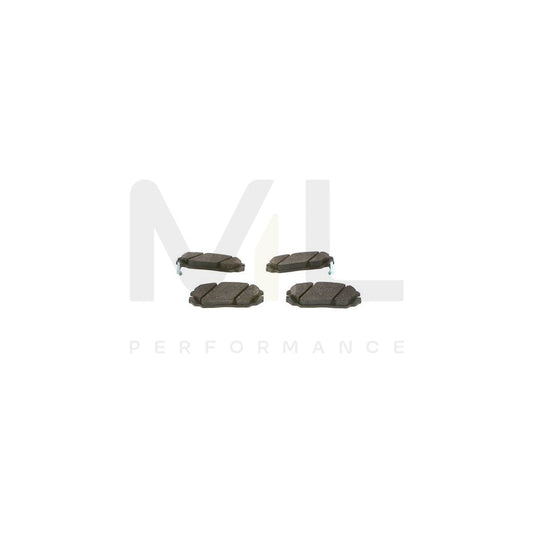 Bosch 0986494374 Brake Pad Set With Acoustic Wear Warning, With Anti-Squeak Plate BP1282 | ML Performance Car Parts