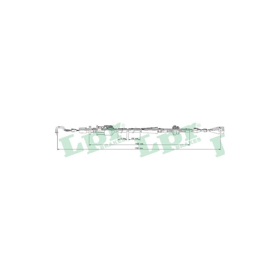 LPR C0013A Throttle Cable for VW TRANSPORTER