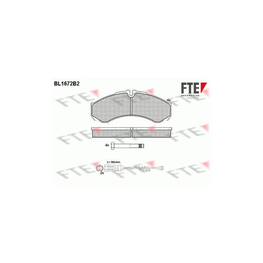 FTE 9010286 Brake Pad Set for Iveco Daily