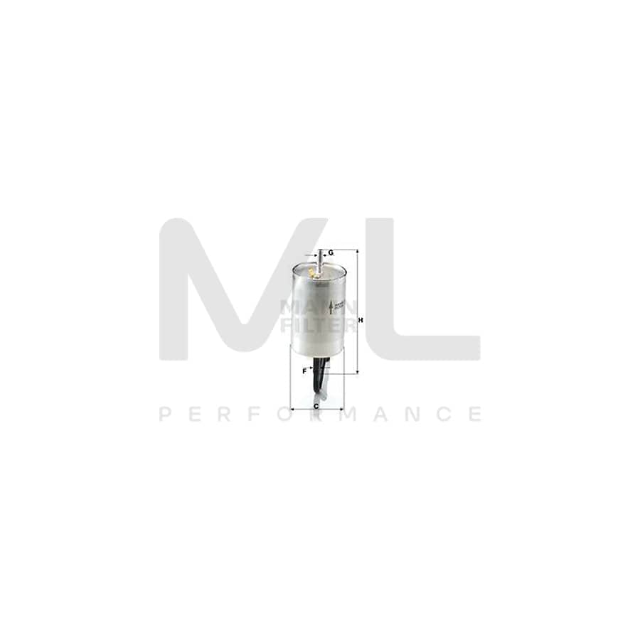 MANN-FILTER WK 832/1 Fuel filter In-Line Filter
