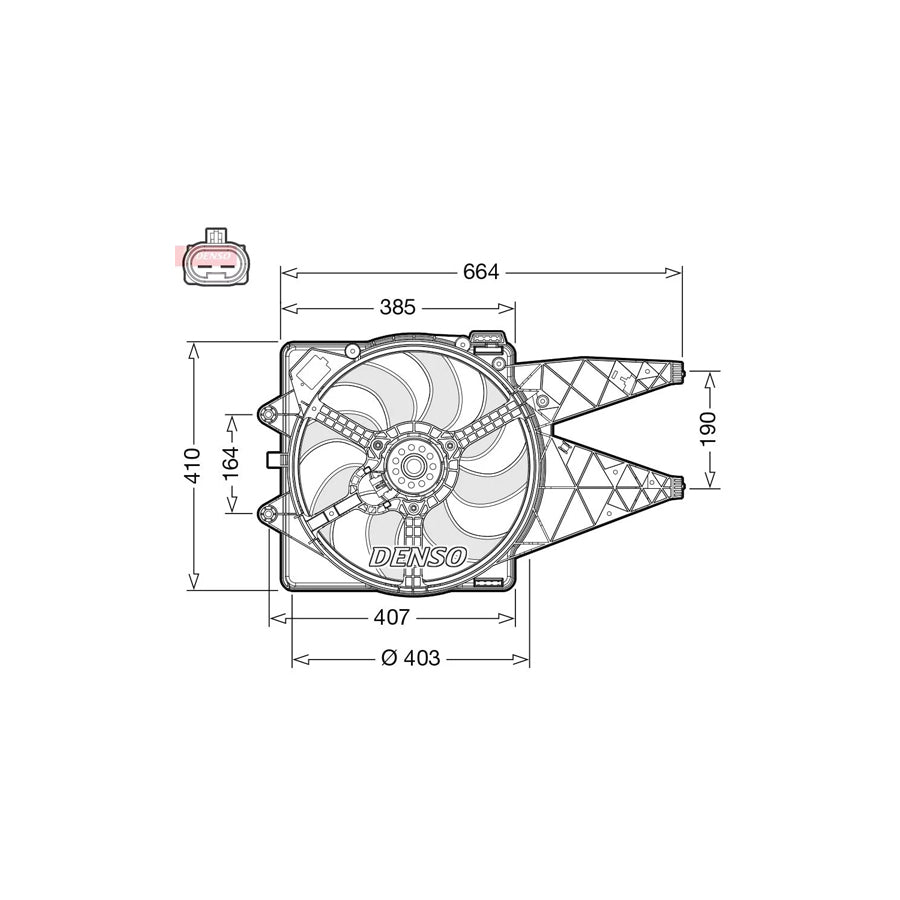 DENSO DER09309 Fan, Radiator