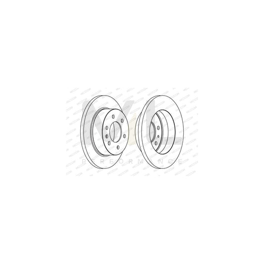 FERODO FCR311C Brake Disc Solid, Coated | ML Performance Car Parts
