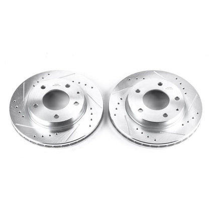 PowerStop Power Stop 93-97 Ford Probe Front Evolution Drilled & Slotted Rotors - Pair