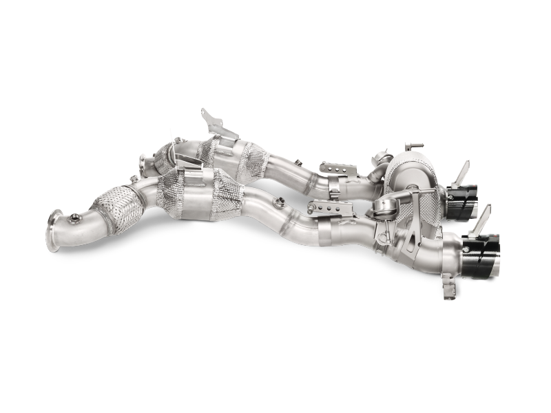 Akrapovic Akrapovic 16-17 Ferrari 488 GTB/488 Spyder Slip-On Line (Titanium) w/ Carbon Tips