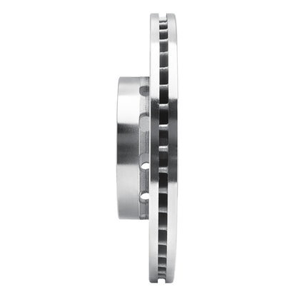 R1 Concepts R1 90-98 Audi 90 Front Right Drilled & Slotted Silver Brake Rotor