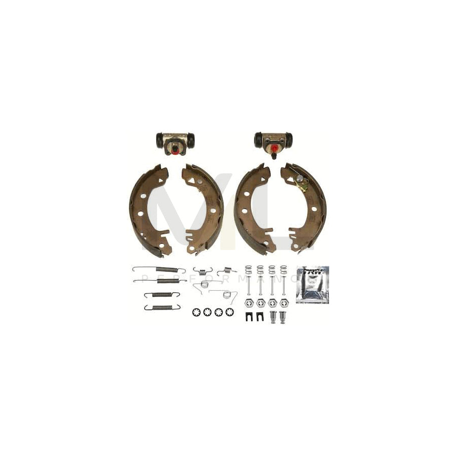 TRW Brake Kit BK1661 Brake Shoe Set for FORD SIERRA with wheel brake cylinder | ML Performance Car Parts