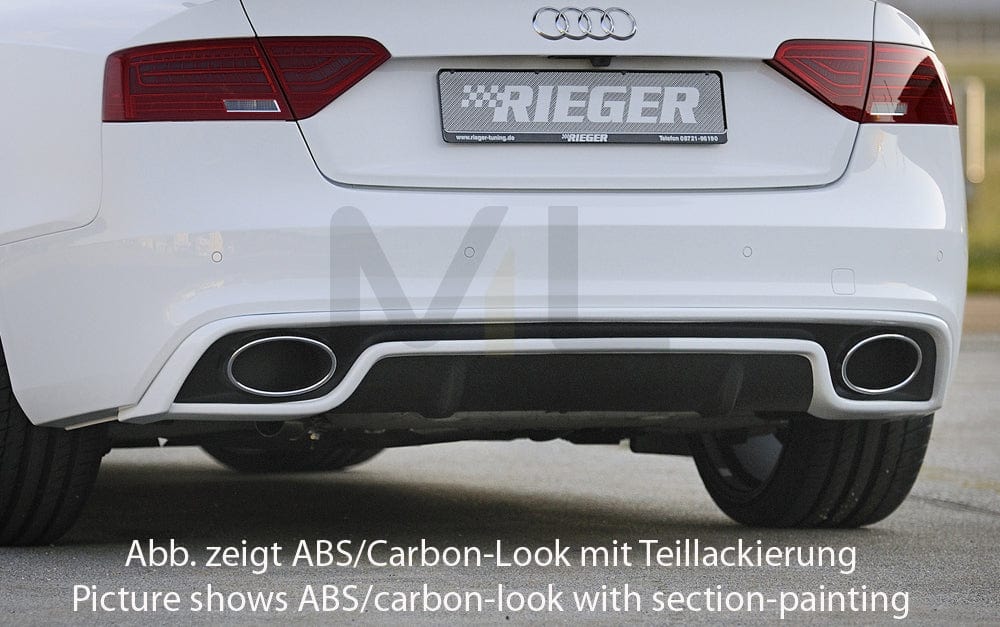 Rieger 00055470 Audi B8 B81 Rear Diffuser (A5 & S5) 1 | ML Performance UK Car Parts
