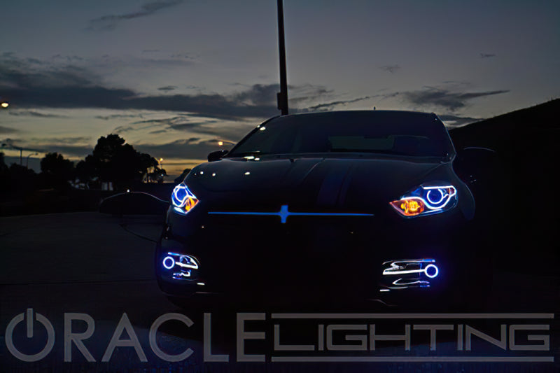 ORACLE Lighting Oracle Dodge Dart 13-16 WP LED Projector Fog Halo Kit - White