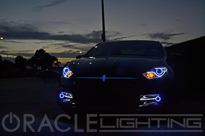 ORACLE Lighting Oracle Dodge Dart 13-16 WP LED Projector Fog Halo Kit - White