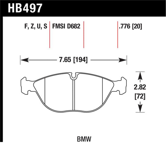 Hawk Performance Hawk 04-06 Audi TT Quattro / 04-05 VW Golf R32 Perf Ceramic Street Front Brake Pads