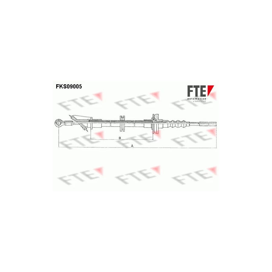 FTE Fks09005 Clutch Cable for Fiat Panda I Hatchback (141)