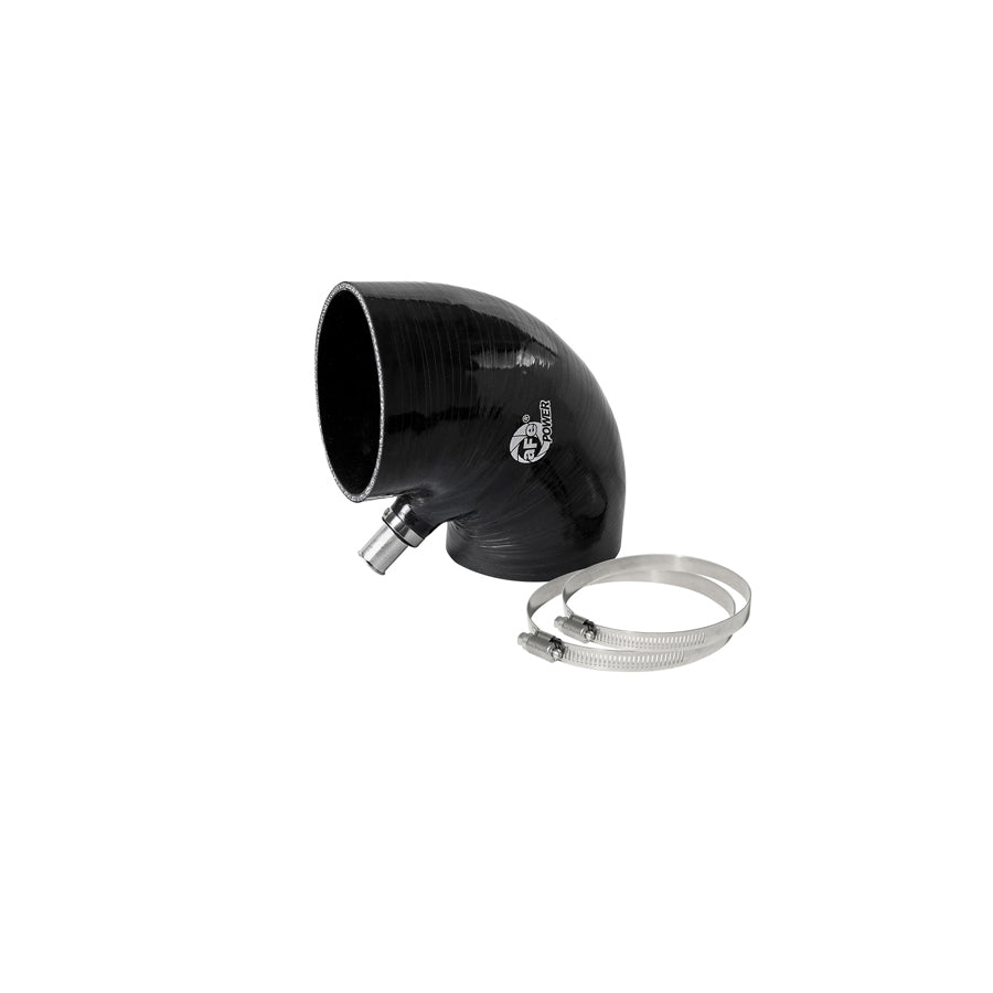  aFe 59-00113 (4 IN ID to 4-1/4 IN ID x 90 Deg.) Elbow Reducing Coupler - Black Replacement Coupling Kit  | ML Performance US Car Parts