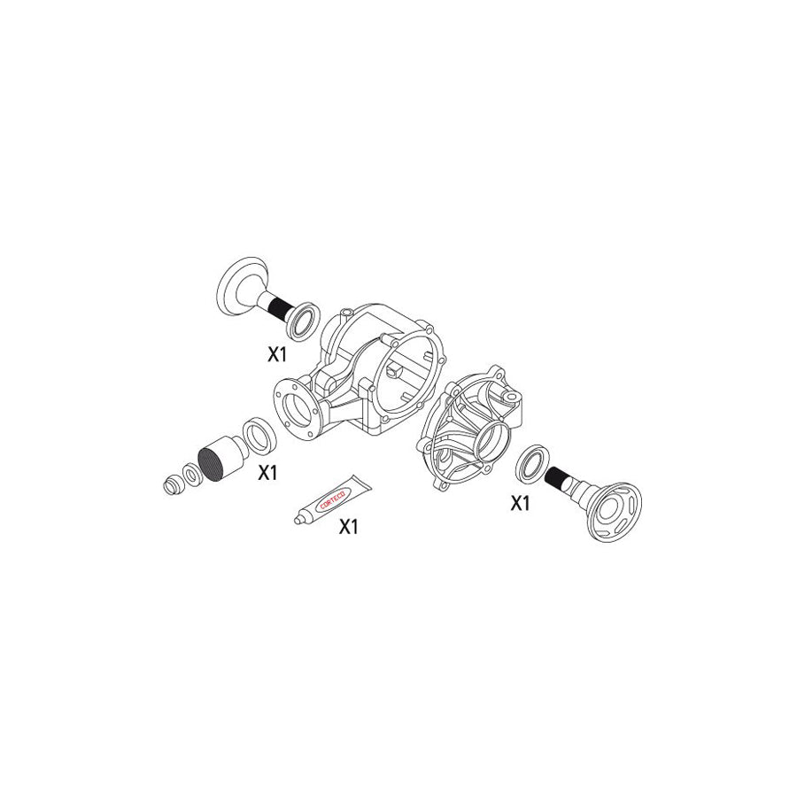 Corteco 19535939 Gasket Set, Differential for Alfa Romeo 156 Sportwagon (932)
