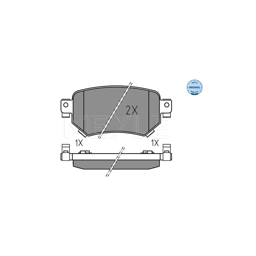 Meyle 025 223 4915 Brake Pad Set For Mazda 6