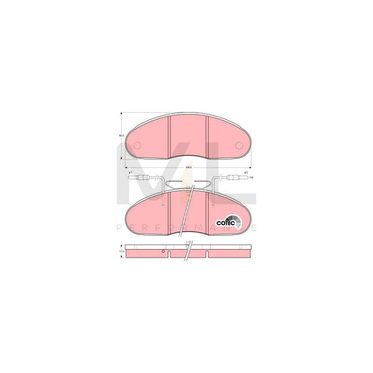 TRW Cotec Gdb1069 Brake Pad Set Incl. Wear Warning Contact | ML Performance Car Parts