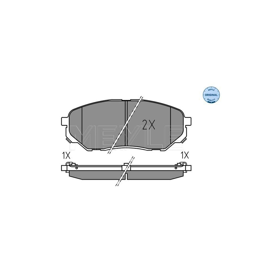 Meyle 025 223 8017 Brake Pad Set