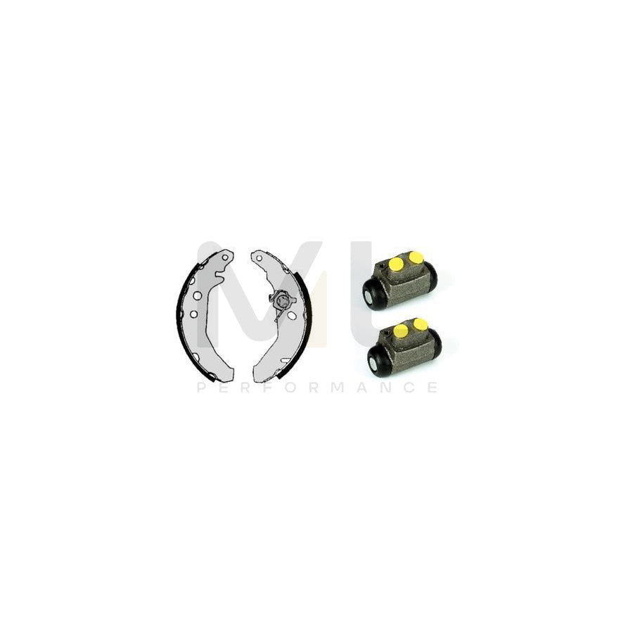 BREMBO STANDARD KIT H 24 053 Brake Shoe Set for FORD Fiesta Mk3 Hatchback (GFJ) Ø: 180mm | ML Performance Car Parts