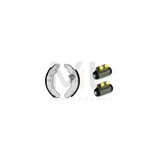 BREMBO STANDARD KIT H 24 053 Brake Shoe Set for FORD Fiesta Mk3 Hatchback (GFJ) Ø: 180mm | ML Performance Car Parts