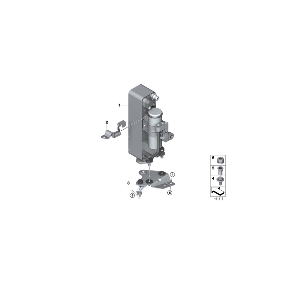 Genuine BMW 64219343668 F33 F36 F22 Bracket Condenser (Inc. 230i, M140i & 340i) | ML Performance US Car Parts