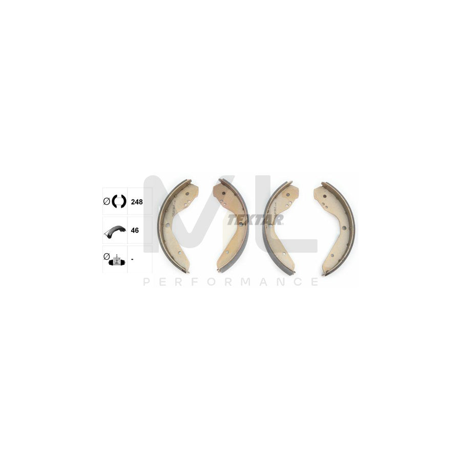 TEXTAR 91012400 Brake Shoe Set for VW KAEFER without handbrake lever | ML Performance Car Parts