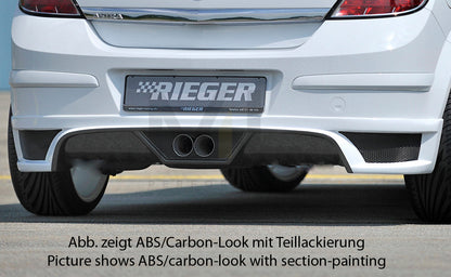 Rieger 00099334 Opel Astra H Rear Diffuser 1 | ML Performance UK Car Parts