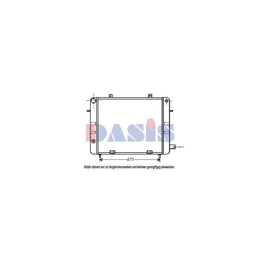 AKS Dasis 150500N Engine Radiator for Opel Senator A