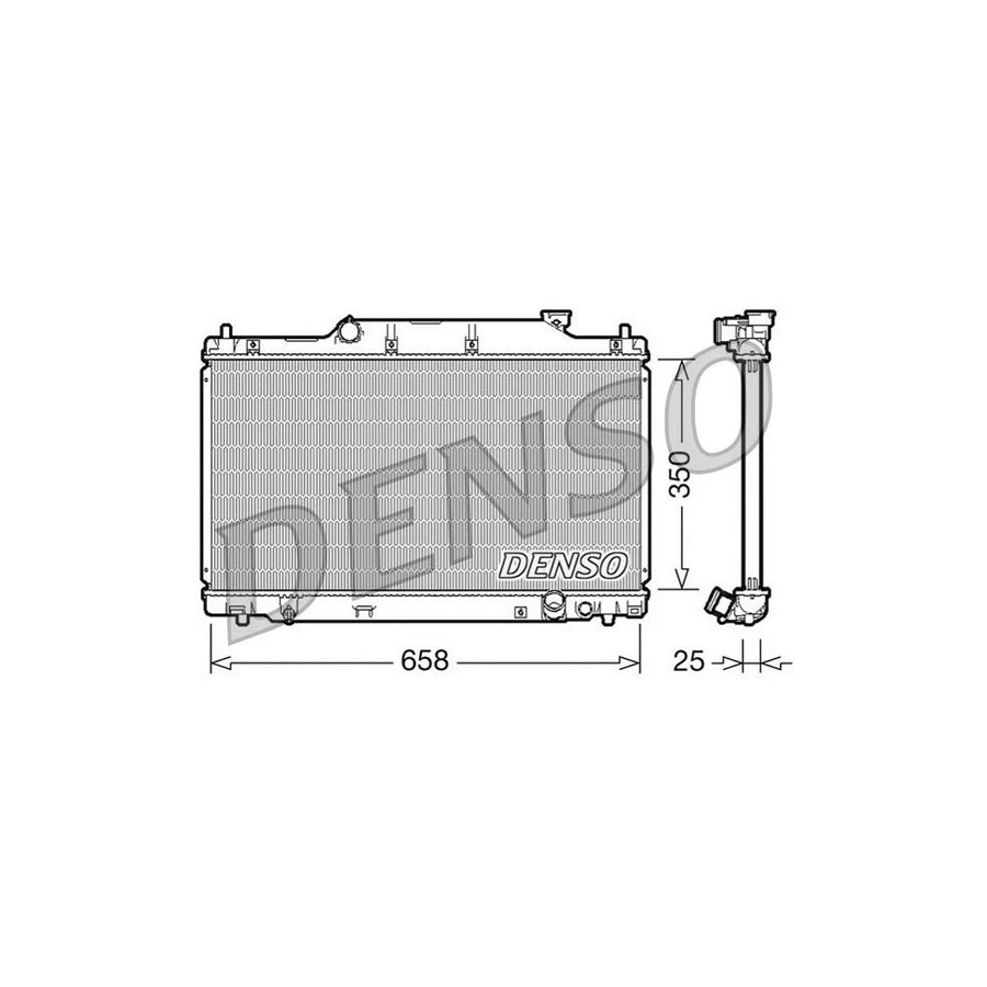 DENSO DRM40007 Engine Radiator for Honda CIVIC