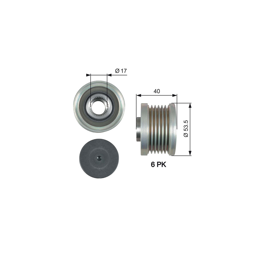 Gates OAP7179 Alternator Freewheel Clutch