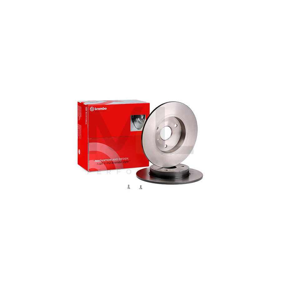 BREMBO COATED DISC LINE 08.8163.11 Brake Disc Solid, Coated, High-carbon, with bolts/screws | ML Performance Car Parts