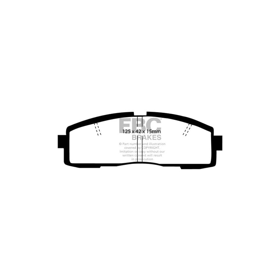 EBC PD01KR761 Toyota Supra Greenstuff Rear Brake Pad & Plain Disc Kit 2 | ML Performance US Car Parts