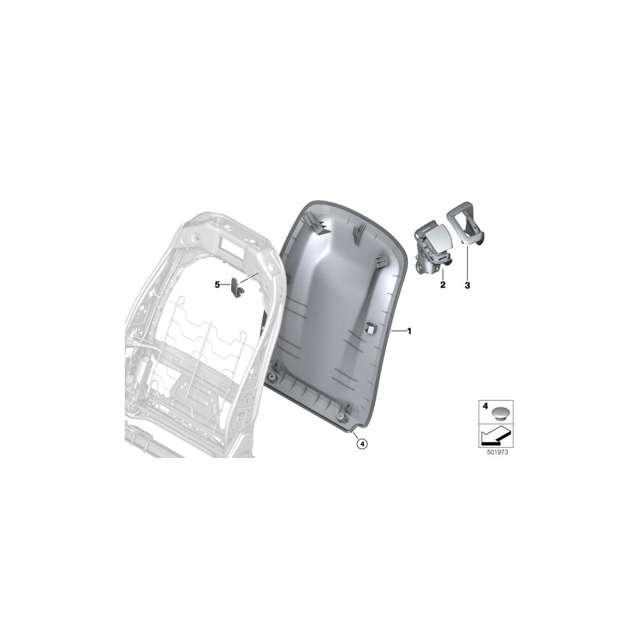 Genuine BMW 52209484068 G07 Rear Panel ELFENBEINWEISS (Inc. X7 50iX, X7 M50iX & X7 30dX) | ML Performance US