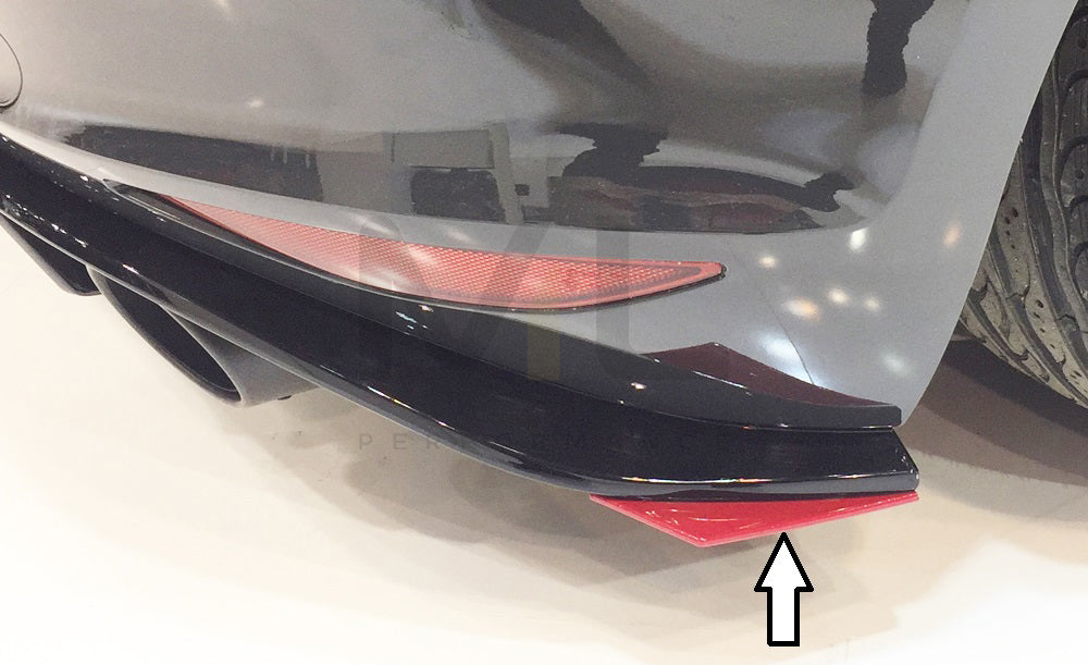 Rieger 00059578 VW Mk7 Golf GTI Clubsport Rear Side Splitter 1 | ML Performance UK Car Parts