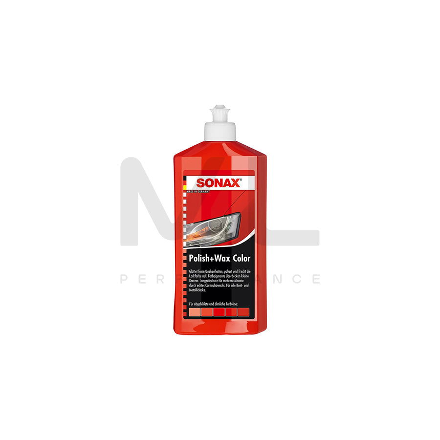 Sonax Polish + Wax COLOR Red 500ml