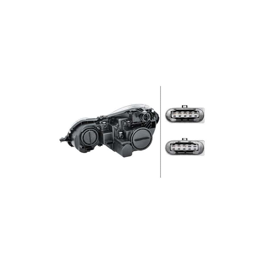 Hella 1EL 009 260-081 Headlight Suitable For Mercedes-Benz E-Class