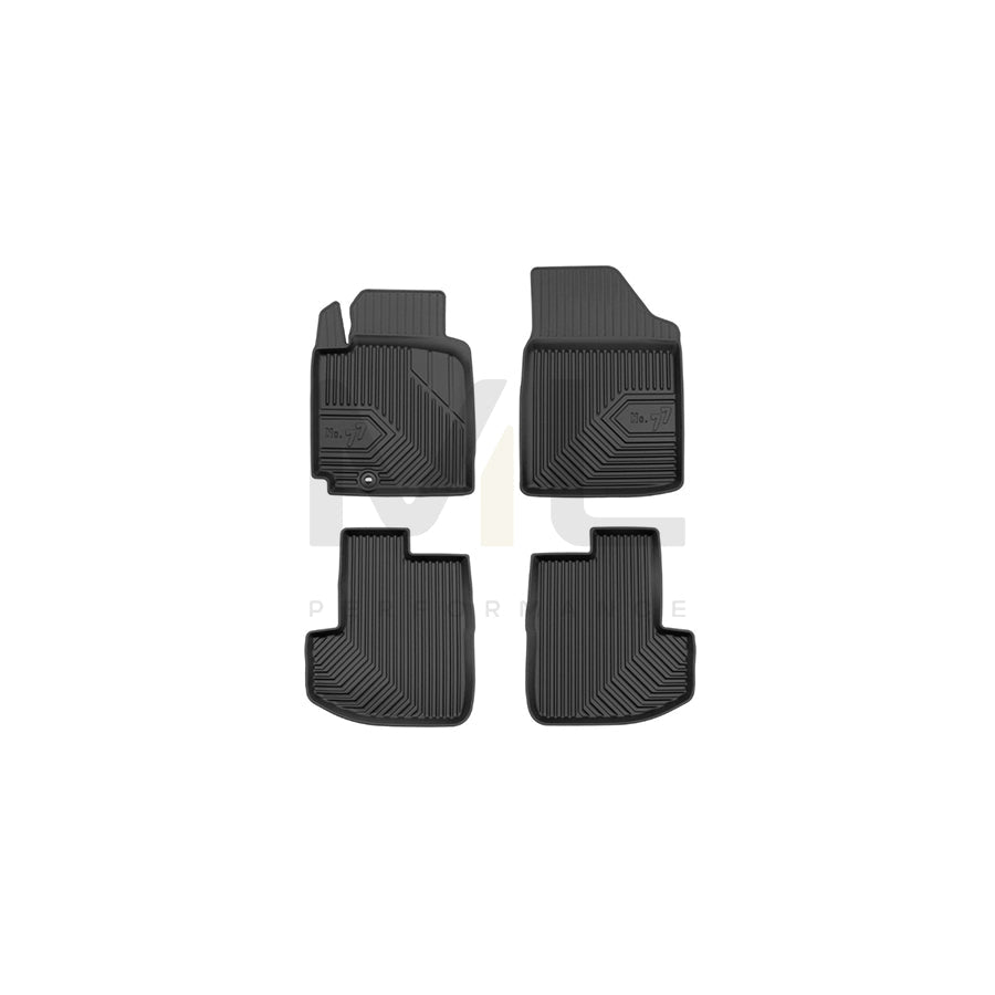 FROGUM Tailored, No.77 77425859 Floor mat set Elastomer, Front and Rear, Quantity: 4, Black, (LHD)