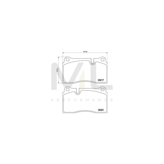 Brembo P 02 002 Brake Pad Set Prepared For Wear Indicator | ML Performance Car Parts