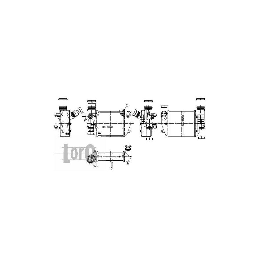 Abakus 0030180012 Intercooler for Audi A6