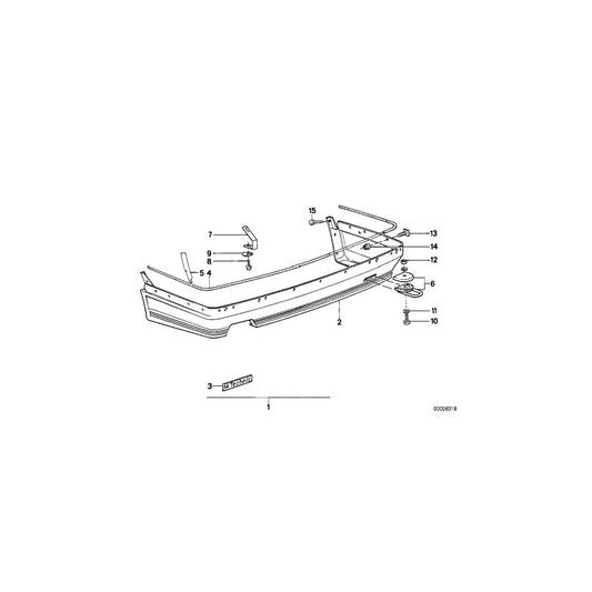 Genuine BMW 51711926202 E30 Foil Right M TECHNIC (Inc. 320i, 325e & 323i) | ML Performance US Car Parts
