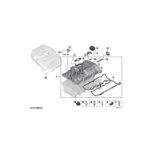 Genuine BMW 11128618519 F34 G11 G32 Profile Seal For Cylinder Head Cover (Inc. 740LeX, 420i & X4 30iX) | ML Performance US Car Parts